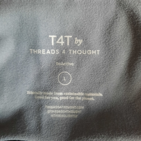 Threads 4 Thought ReActive navy blue gray tie dye maternity leggings size large - Picture 11 of 12